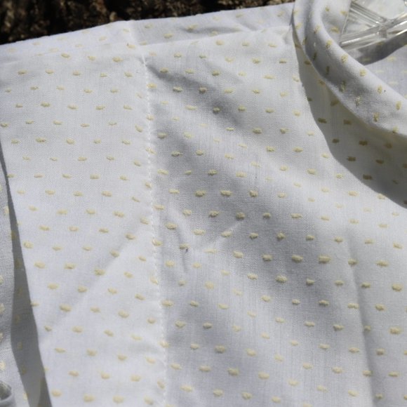 Vintage Neiman Marcus | Swiss Dot Ruffle Top - Picture 10 of 10